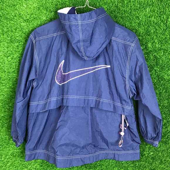 Vintage Nike Big Swoosh Windbreaker Zip Up Jacket - Picture 5 of 6